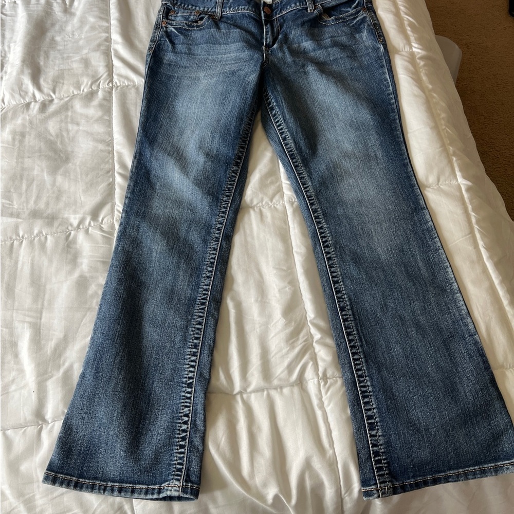 Maurices Dark Blue Flare Jeans